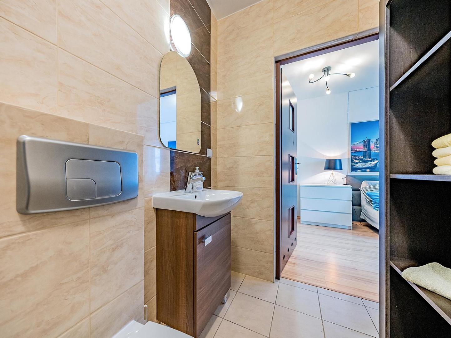 Apartament Z Balkonem I Bezplatnym Parkingiem กดัญสก์ ภายนอก รูปภาพ